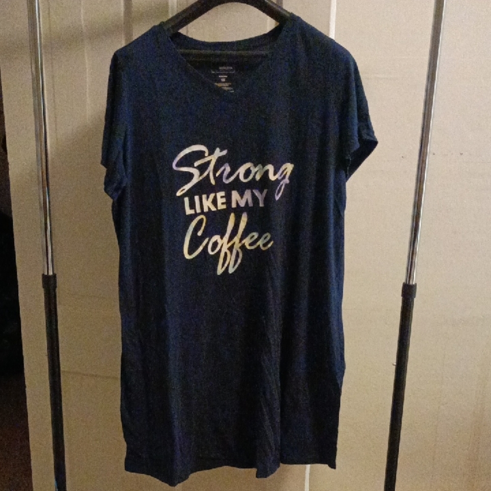 Sonoma Navy Blue 'Strong Like My Coffee' Tee